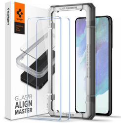 Spigen AlignMaster Glas. TR Samsung Galaxy S21 FE 2db kijelzővédő, üvegfólia felrakó kerettel
