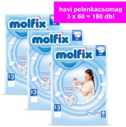 Molfix Havi pelenkacsomag Jumbo (3-as) 4 - 9 kg (180 db/cs) (hpcsmjd60)