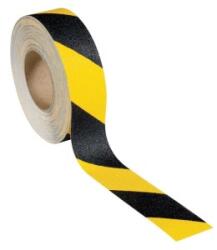 ROCOL - Banda adeziva anti alunecare, negru/galben, 50mm, 18.25m (RS43543) - constructii-mag