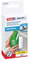 tesa - Banda adeziva velcro 55224, alb, 20mm, 1m (55224-00003-01)
