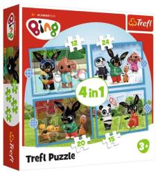 Trefl Bing és az évszakok 4 az 1-ben puzzle 12,15,20,24 db-os (34631)