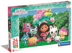 Clementoni Gabi babaháza - Rainbow-Tree maxi puzzle 24 db-os (28520)