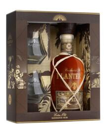  Planteray XO 20th Anniversary rum 2 pohárral (0, 7L / 40%) - whiskynet