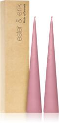 ester & erik cone candles old rose (no. 39) gyertya 2x25 cm