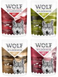 Wolf of Wilderness 24x300g Wolf of Wilderness "Soft & Strong" nedves kutyatáp- Mix: 4 x marha, 8 x nyúl, 4 x bárány, 8 x borjú