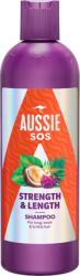Aussie SOS Strength & Length Sampon 300ml Hosszú, Elgyengült és Igénybevett Hajra - ecofamily