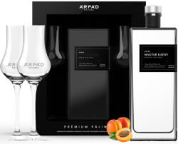 Árpád Pálinka Árpád Prémium Magyar Kajszibarack Pálinka (Exkluzív Díszdoboz 2 db Tulipán Pohárral) (40% 0, 5L)
