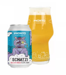 MONYO Brewing Co. Monyo Schatzi Hefeweizen 5, 5% 0, 33l 1/12 CAN DRS