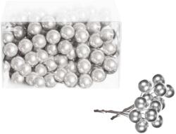 LAALU karácsonyi dekoráció - gömbök, ezüst, 4 cm, 120 darab (LAU-6154)