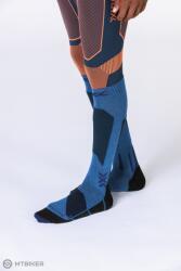 X-BIONIC Ski Discover OTC térdzokni, kék virágos/tengeri (EU 35-38)