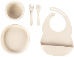 ZOPA Set de sufragerie pentru copii din silicon Zopa - bej (ZOP086310SB) Set pentru masa bebelusi