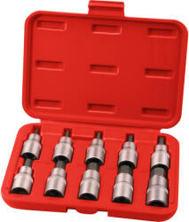 Extol bitdugófej klt. , 10db, imbusz, 1/2"x55mm (HEX 3-4-5-6-7-8-10-12-14-17), CrV/S2