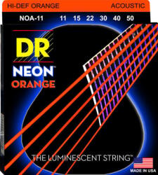DR Strings NOA-11 HiDef Neon Akusztikus gitárhúrok (NOA-11)