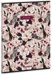 Ars Una Ars Una: Flowery Pink extra kapcsos kockás füzet A/4 (53123756) - innotechshop