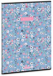 Ars Una Ars Una: Pearl Blossom kék extra kapcsos vonalas füzet A/4 (53113764)