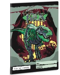 Ars Una Ars Una: T-Rex dinoszauruszos 2. osztályos vonalas füzet A/5 (53593467) - innotechshop