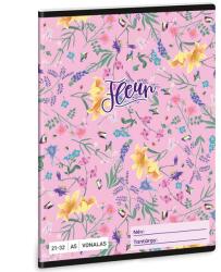 Ars Una Ars Una: Fleur virágos vonalas füzet A/5 (53623669) - innotechshop