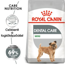 Royal Canin Mini Dental Care - Száraz táp felnőtt kistestű kutyák részére a fogkőképződés csökkentéséért (2 x 8 kg) 16kg