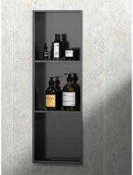 SAPHO POLYSAN INSERTA burkolható süllyesztett polc, 270x810mm, antracit (1301-27B) (1301-27B)