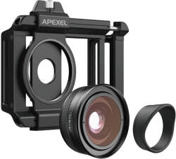 APEXEL 10-20x makro objektív okostelefonhoz / telefonhoz Apexel ZM-100, F1.05 (APL-ZM100)