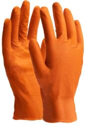 STALCO Nitril védő- és szerelőkesztyű, 9-es, narancs, 50 db/csom, NITRAX GRIP, STALCO PERFECT (S-76368)