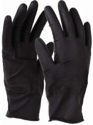 STALCO Nitril védő- és szerelőkesztyű, 8-as, fekete, 50 db/csom, NITRAX GRIP, STALCO PERFECT (S-76345)