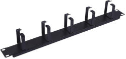  Nestron NRCM-RI-1M 19" kábel rendező panel, 1U, vízszintes, fém (NRCM-RI-1M)