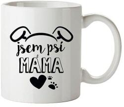 Bohemia Gifts Kerámia bögre - Jsem psí máma(Kutyusos anyuka), 350 ml