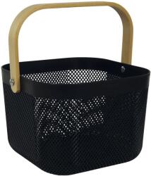 Gastro Coș cu mâner din bambus, metal, înălțime: 237 mm, diametru: 242 mm