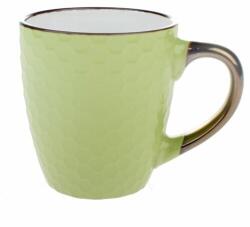 4home Plástve kerámia bögre, zöld, 250 ml