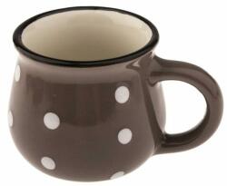 4home Dots kerámia bögre 75 ml, szürke , szürke, 75 ml