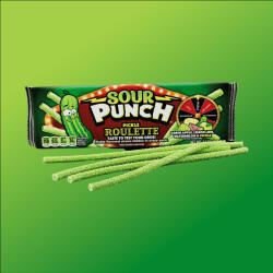  Sour Punch Pickle Roulette savanyú uborka gumicukor rulett 128g - delfinbuvar