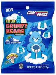 Warheads Sour Grumpy Bears Blue Raspberry málna ízű savanyú gumicukor 127g - delfinbuvar