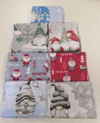  Karácsonyi manó - mikulás mintás pamutvászon patchwork csomag - 2 kg (49)