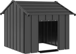 vidaXL Kutyaház tetővel 85x107x81 cm horganyzott acél (4100913) - balena