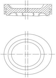 MAHLE dugattyú MAHLE 229 43 00 for MAN (229 43 00)