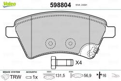 VALEO Fékbetét készlet VALEO 598804 for FIAT, SUZUKI (598804)