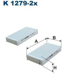 FILTRON szűrő, utastér levegő FILTRON K 1279-2x for HONDA (K 1279-2x)