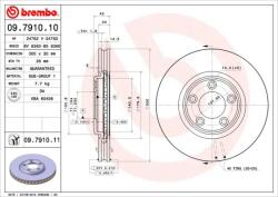 BREMBO féktárcsa BREMBO 09.7910. 10 for JAGUAR, FORD (09.7910.10)