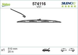Valeo törlőlapát VALEO 574116 for RENAULT, DACIA, LADA, VOLVO (574116)