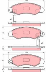 TRW Fékbetét készlet TRW GDB3215 for SUZUKI, SUBARU (GDB3215)
