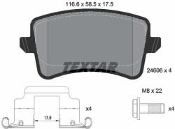 TEXTAR Fékbetét készlet TEXTAR 2460602 for VW, AUDI, SEAT, SKODA (2460602)