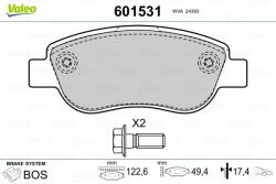 VALEO Fékbetét készlet VALEO 601531 for FIAT (601531)