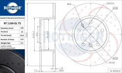 ROTINGER féktárcsa ROTINGER 1169-GL/T5 (1169-GL/T5)