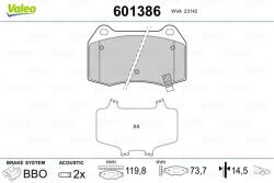 VALEO Fékbetét készlet VALEO 601386 for NISSAN, HONDA, INFINITI (601386)