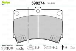 VALEO Fékbetét készlet VALEO 598274 for MAZDA, KIA (598274)