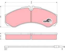 TRW Fékbetét készlet TRW GDB1609 for RENAULT, IVECO (GDB1609)