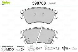 VALEO Fékbetét készlet VALEO 598708 for HYUNDAI, INOKOM (598708)