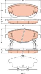 TRW Fékbetét készlet TRW GDB3518 for TOYOTA (GDB3518)