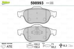 VALEO fékbetétkészlet, tárcsafék VALEO 598993 for RENAULT (598993)